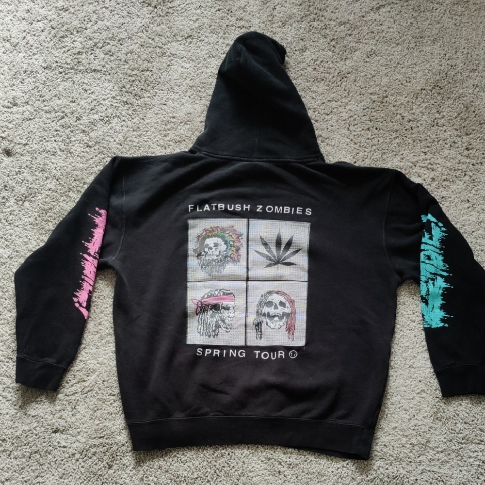 RARE Flatbush Zombies Spring Tour 2017 Hoodie XL